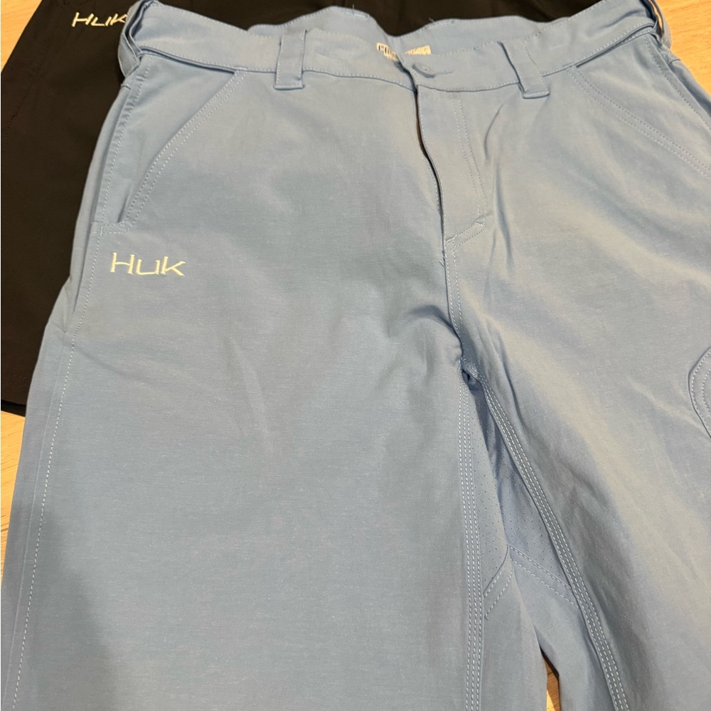 Huk Performance Fishing shorts - 2 pair - black and light blue